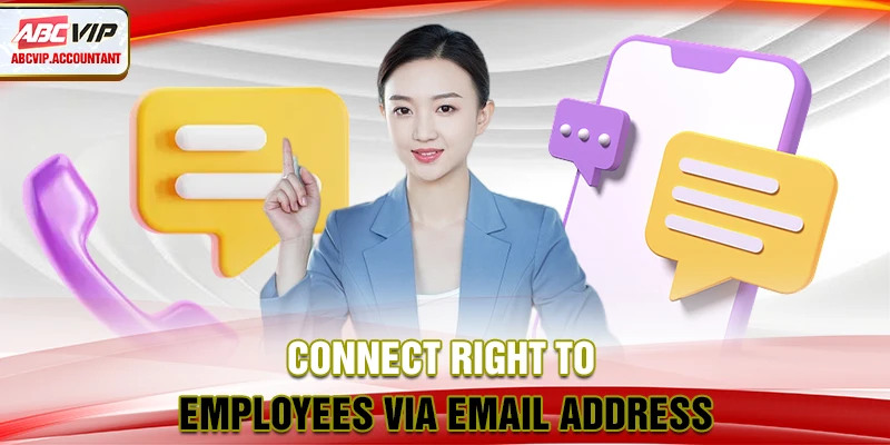 Connect right to employees via email address Connect right to employees via email address