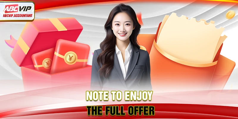 Note to enjoy the full offer